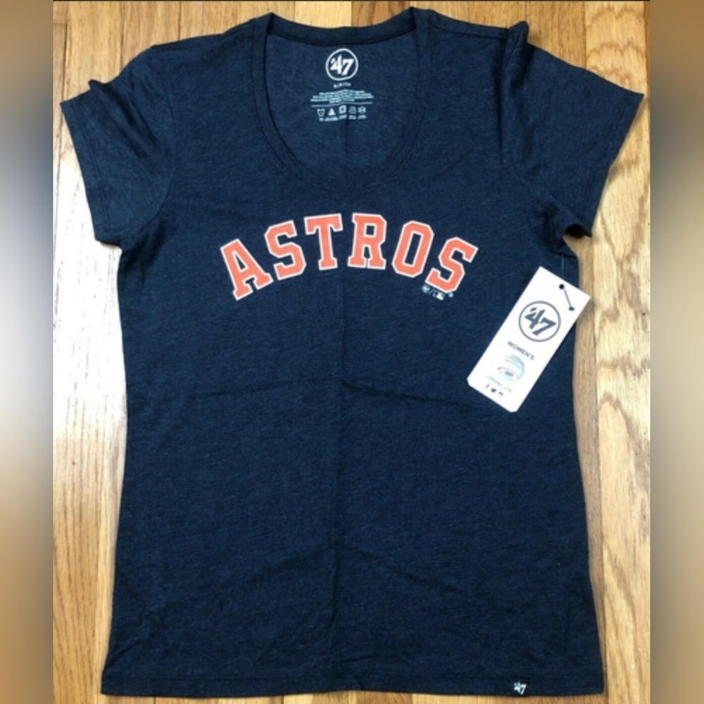 New Ladies Houston Astros MLB Small T-shirt from 47 Brand